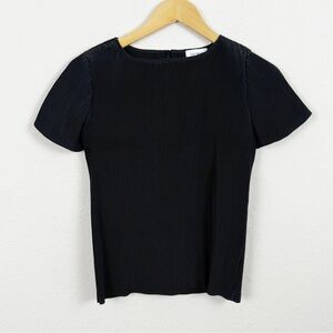 The Reset R Label Plisse Black Top Size XS